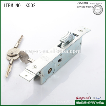hight quality wooden sliding door lock with cross key